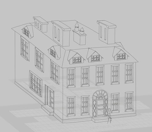 Concept Art - Arthur Sharp Manor (wip)
